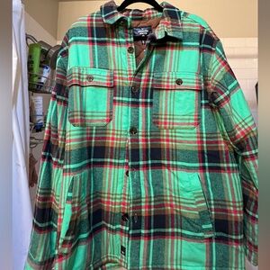 NWT Houston White x Target Plaid Green Shacket Men’s Size Medium